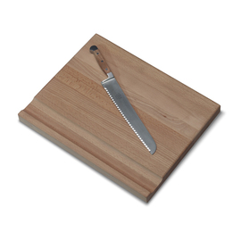 Brotschneidebrett Holz • mit Krümelschale mm | x 255 H mm 470 35 mm Messer 