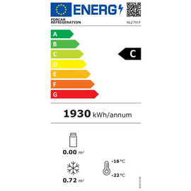 Tiefkühlvitrine KL2791F dunkelwalnussbraun Produktbild 2 L