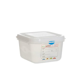 Frischhaltebox, Gefrierbox Gastronox mit Deckel GN 1/6 PP transparent 1,7  ltr