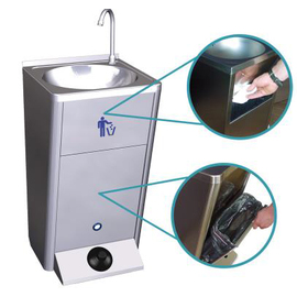 Handwaschbecken mobiles Standgerät • Fußpumpe INTERGASTRO